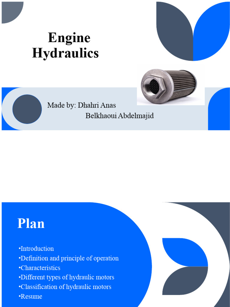 Hydraulic Engine | PDF | Engines | Rotating Machines