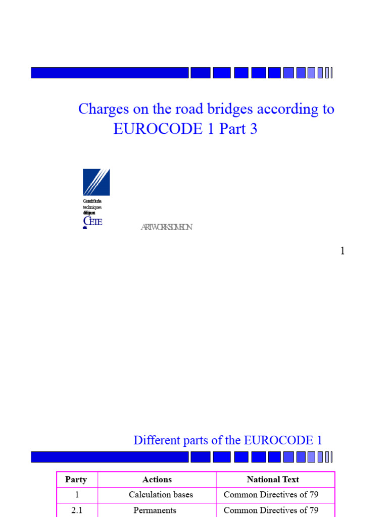 Load on Road Bridge According to Eurocode | PDF | Road | Traffic