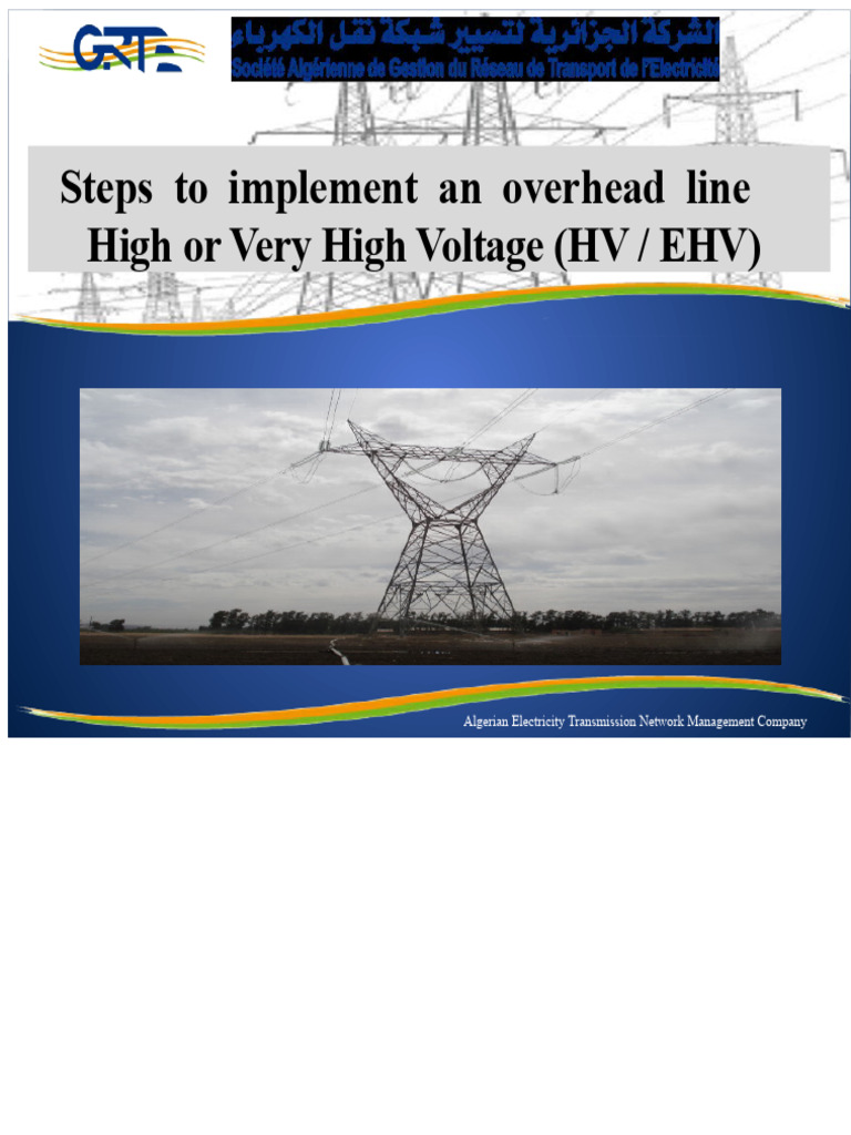Construction of an Aerial Line | PDF | Electricity | Electrical Engineering