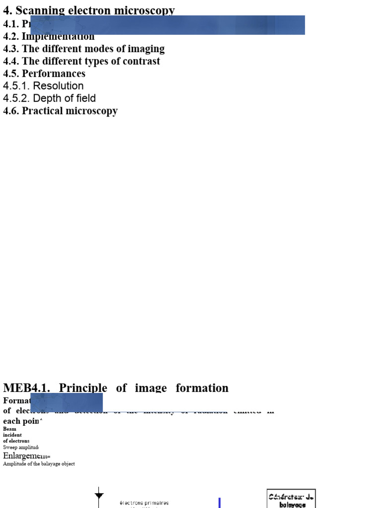 Scanning Electron Microscopy Overview | PDF | Scanning Electron ...