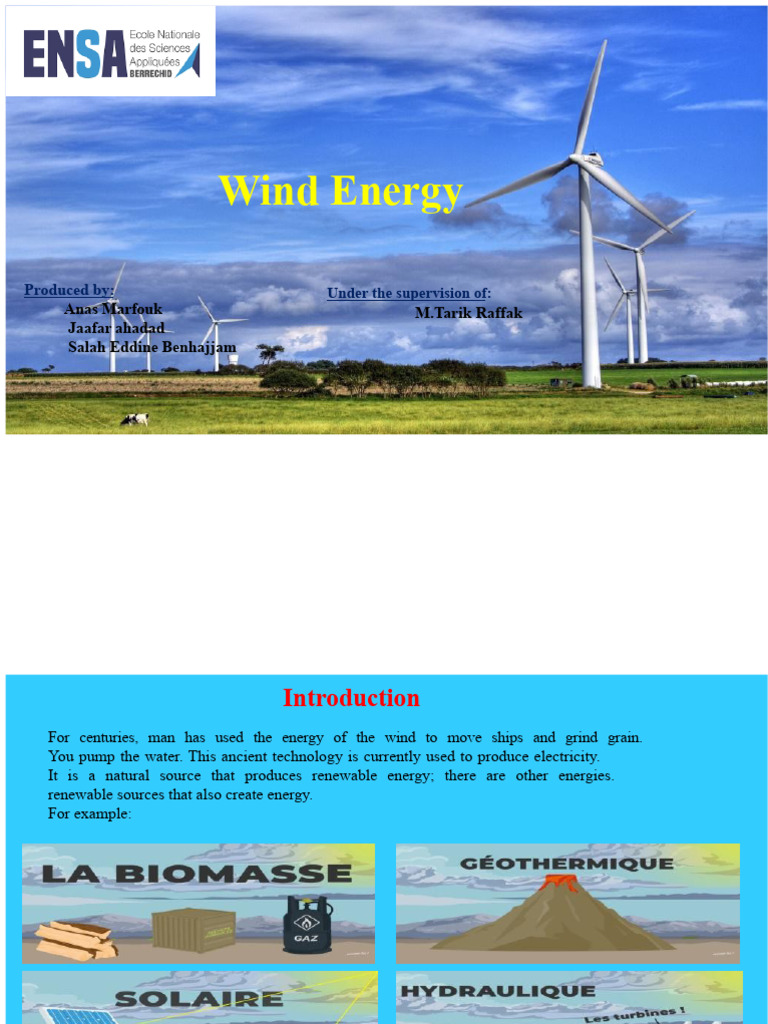 Overview of Wind Energy and Turbines | PDF | Wind Turbine | Wind Power