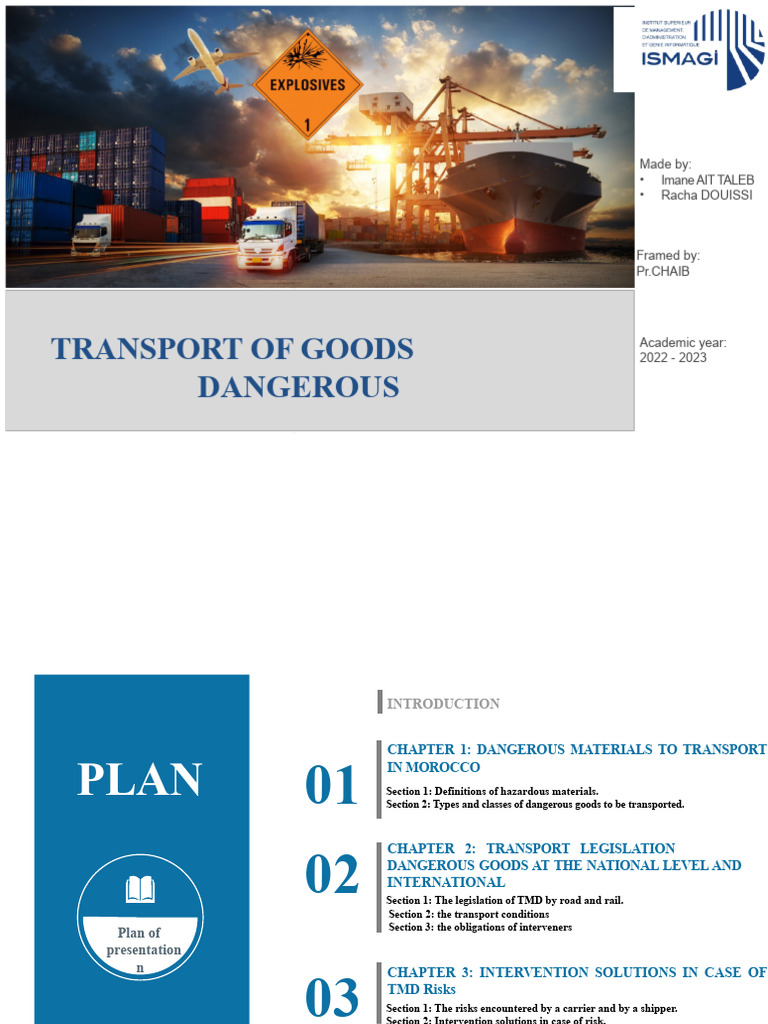 Transport of Dangerous Goods | PDF | Dangerous Goods | Water