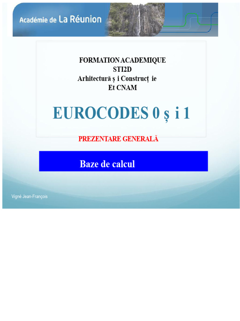 3.EUROCODES 0 Și 1 PDF | PDF