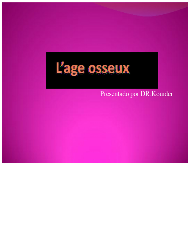 Edad Ósea | PDF | Hueso | Especialidades Medicas
