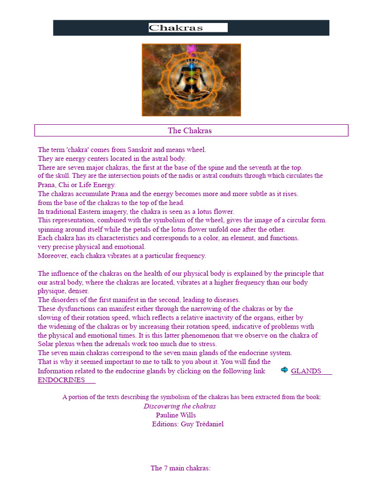 Understanding the Seven Chakras | PDF | Chakra | Kundalini