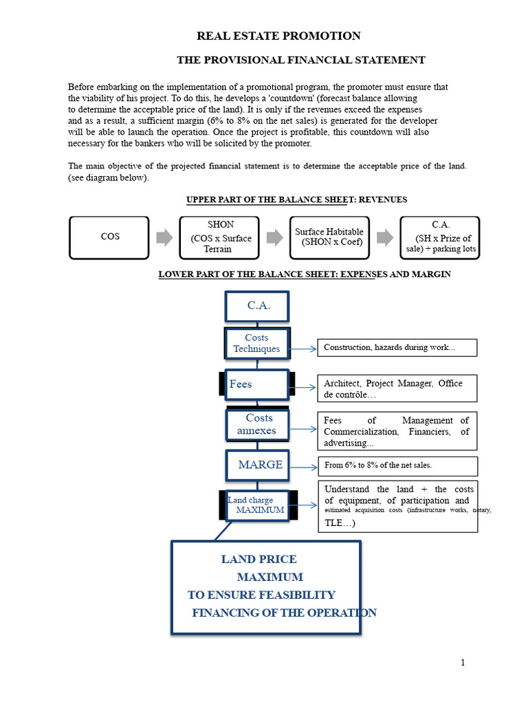 Real Estate Financial Statement Guide | PDF | Taxes | Revenue