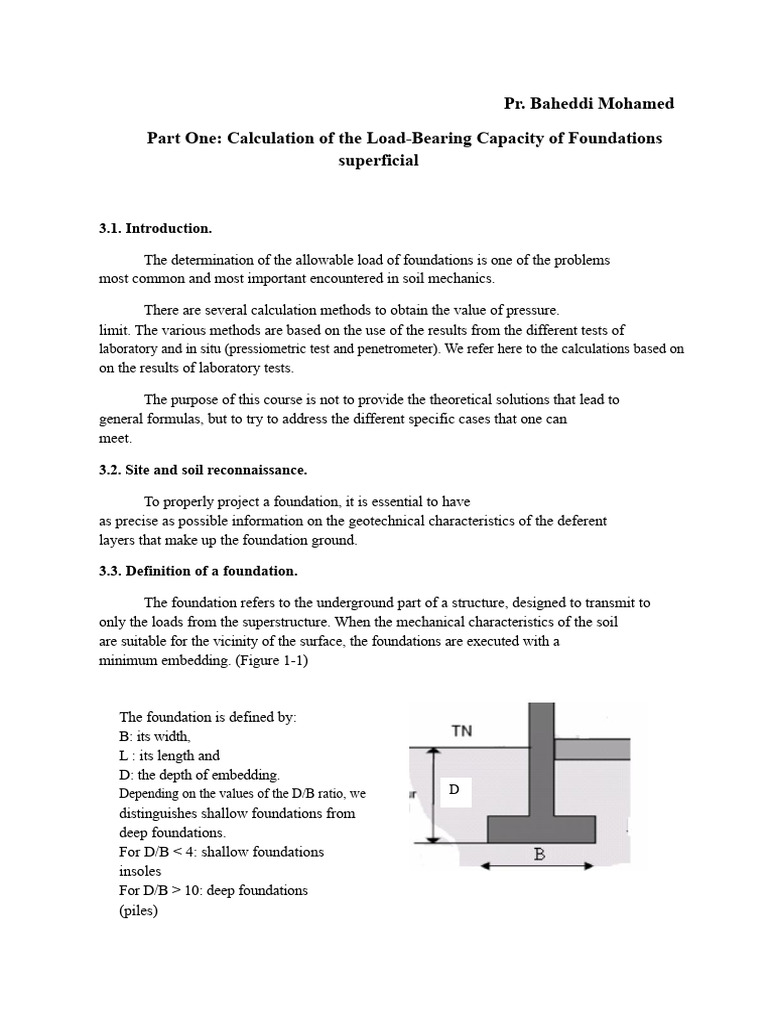Load-Bearing Capacity of Foundations | PDF | Foundation (Engineering ...