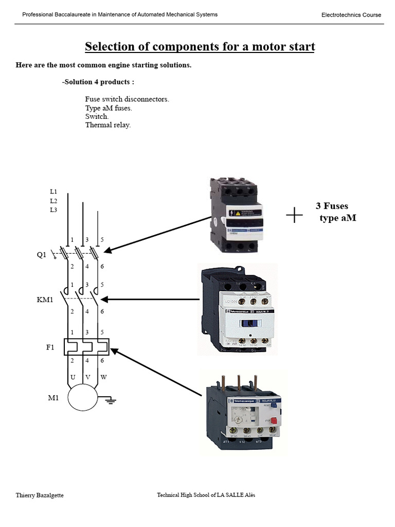 Motor Start Component Selection Guide | PDF | Fuse (Electrical) | Relay