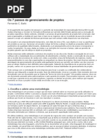 Os 7 Passos Do Gerenciamento de Projetos_ Fernando C