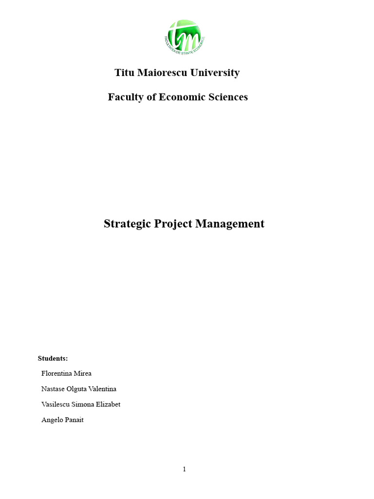 Strategic Project Management | PDF | Fine (Penalty) | Monetary Policy