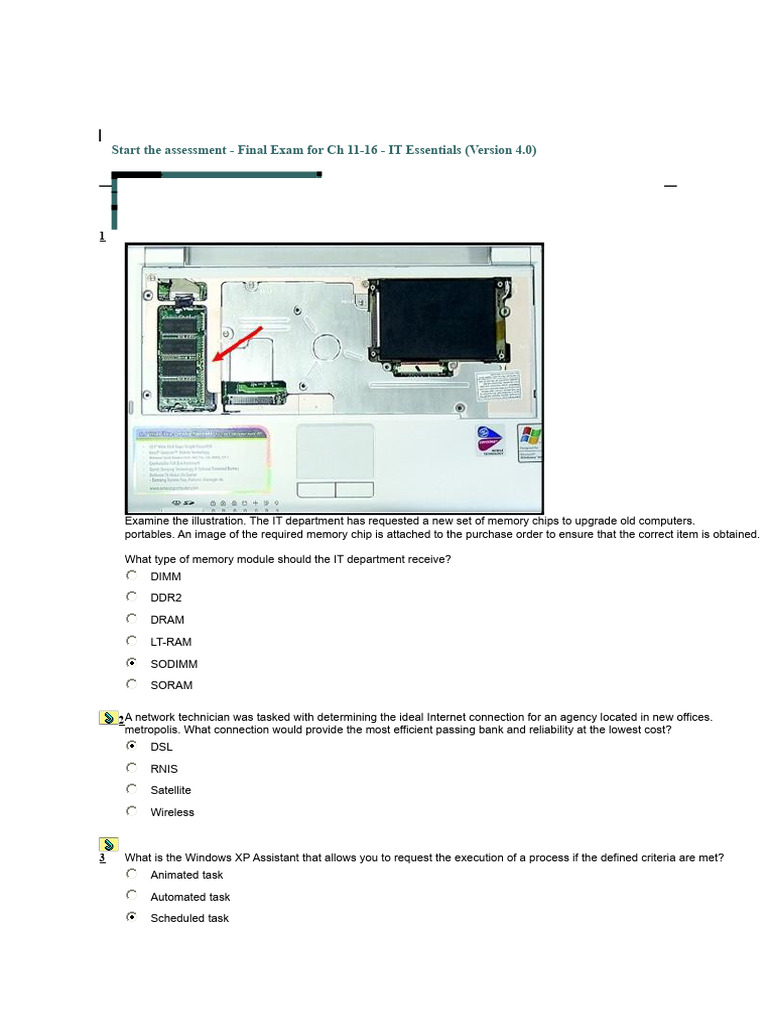 IT Essentials Final Exam Overview | PDF | Computer Network | Computing