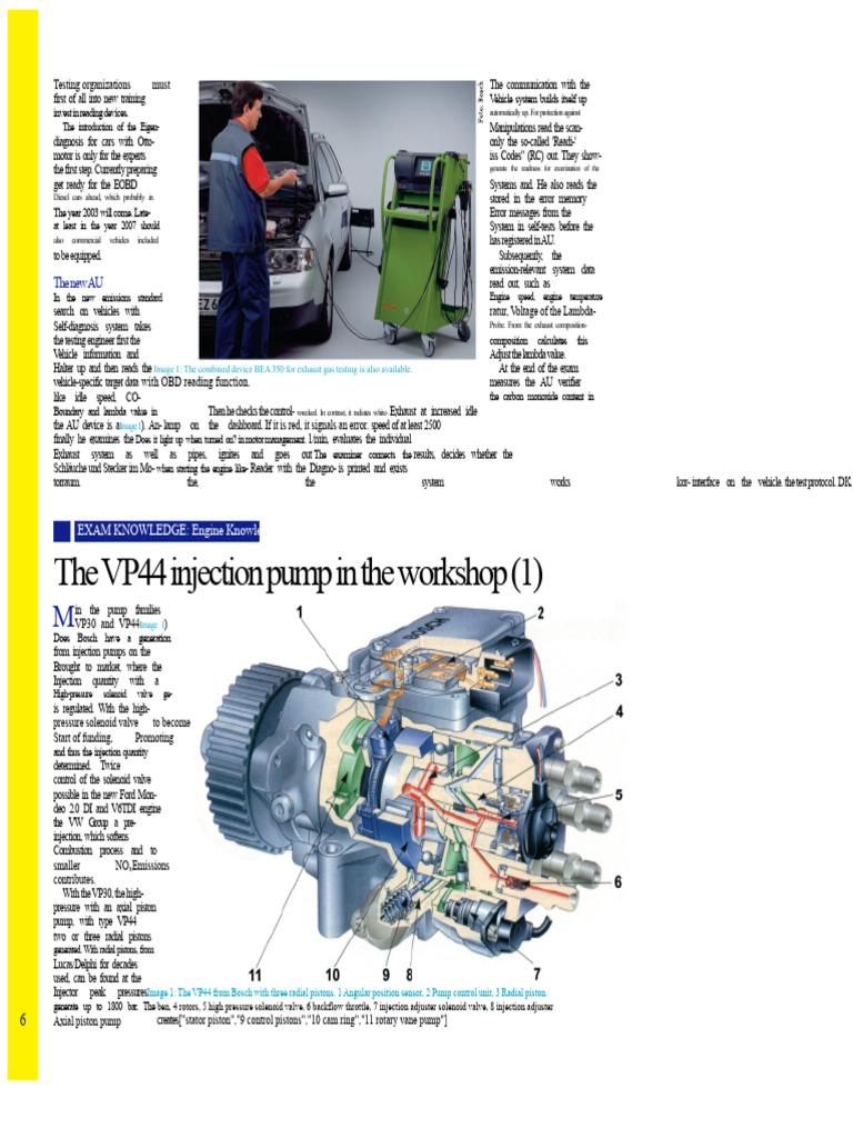 The Injection Pump VP 44 in Workshop Practice 2 of 2 | PDF | Throttle ...