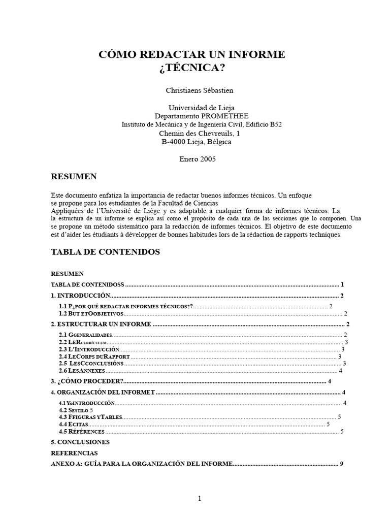 Redactar Un Informe Técnico | PDF | Información | Comunicación
