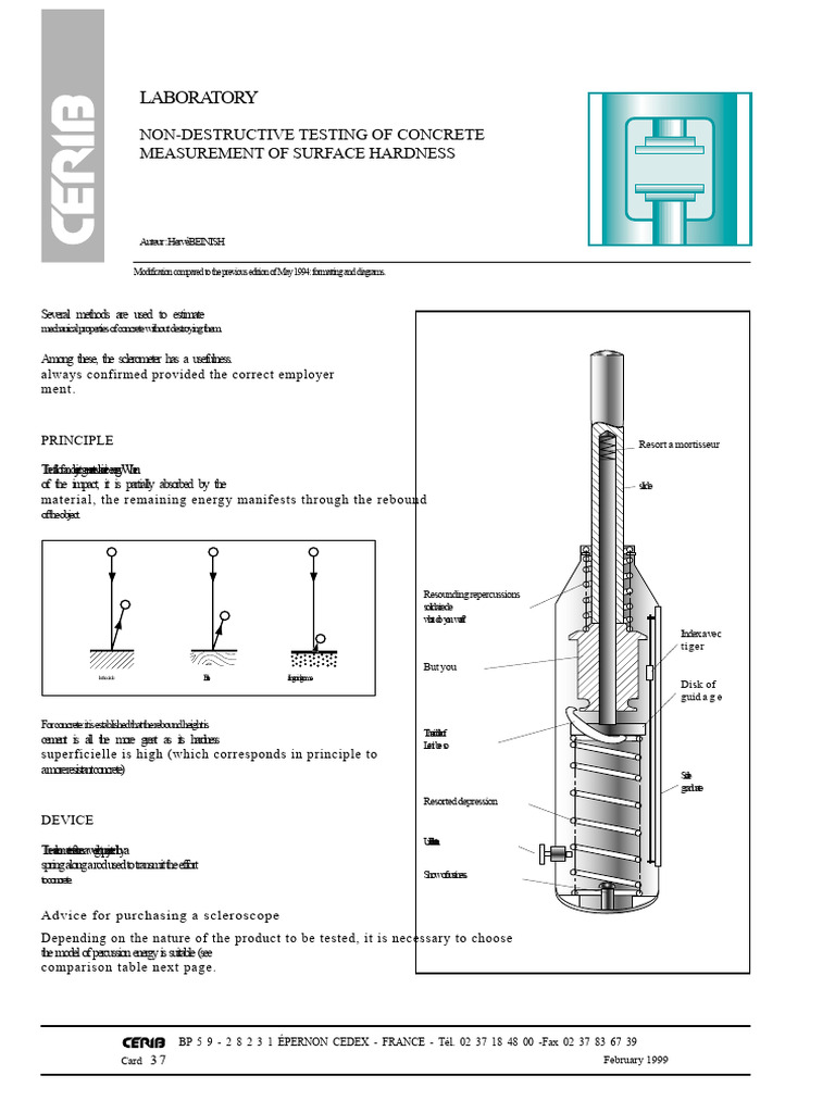 74484093-37-Sclerometer | PDF | Concrete | Strength Of Materials