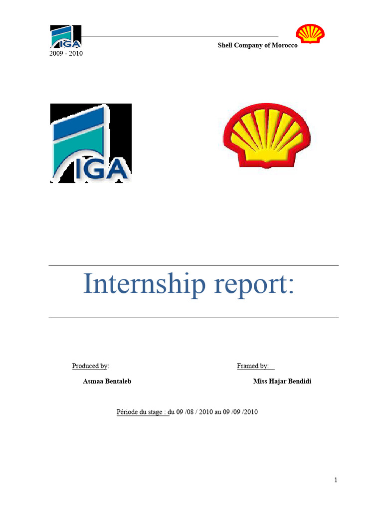Shell Company Morocco Internship Report | PDF | Petroleum | Oil Refinery