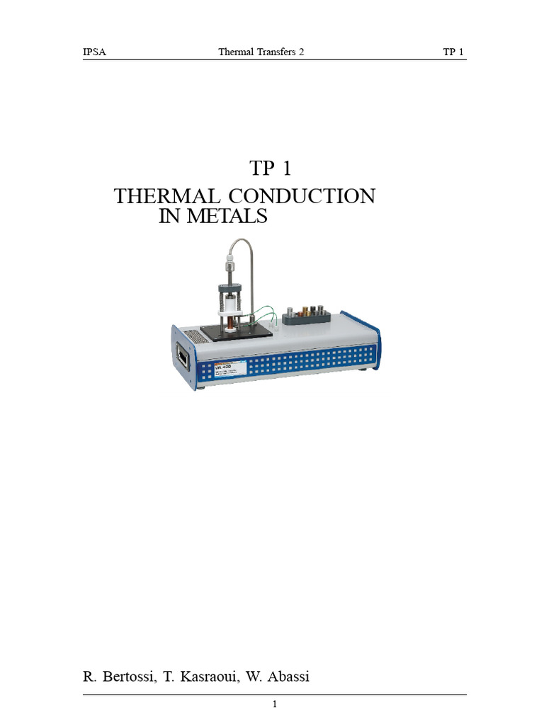 Thermal Conduction in Metals Explained | PDF | Thermal Conduction | Heat