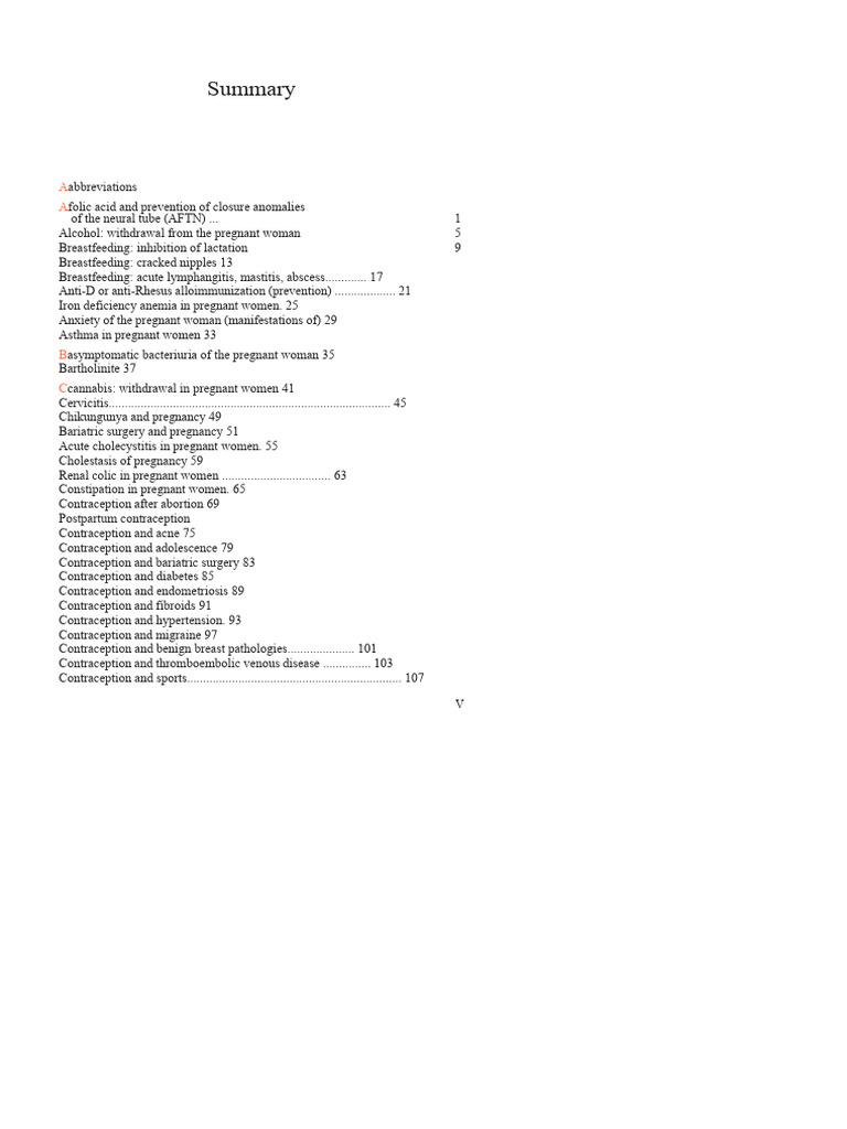 Orders in Gynecology Obstetrics Summary | PDF | Birth Control | Pregnancy