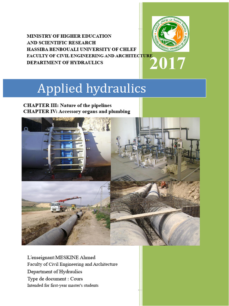 Urban Hydraulics: Pipeline Design Guide | PDF | Pipe (Fluid Conveyance ...