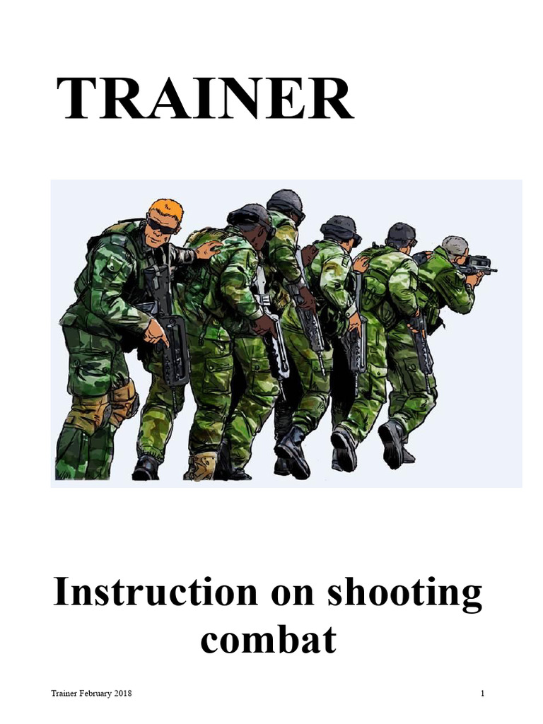 Combat Handgun Shooting Training Guide | PDF | Trigger (Firearms) | Hand