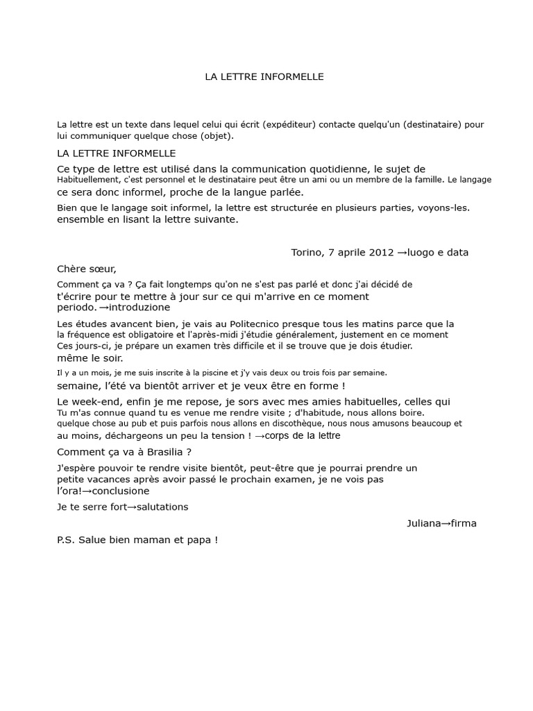 Guide de la lettre informelle | PDF | Enveloppe | Timbre postal