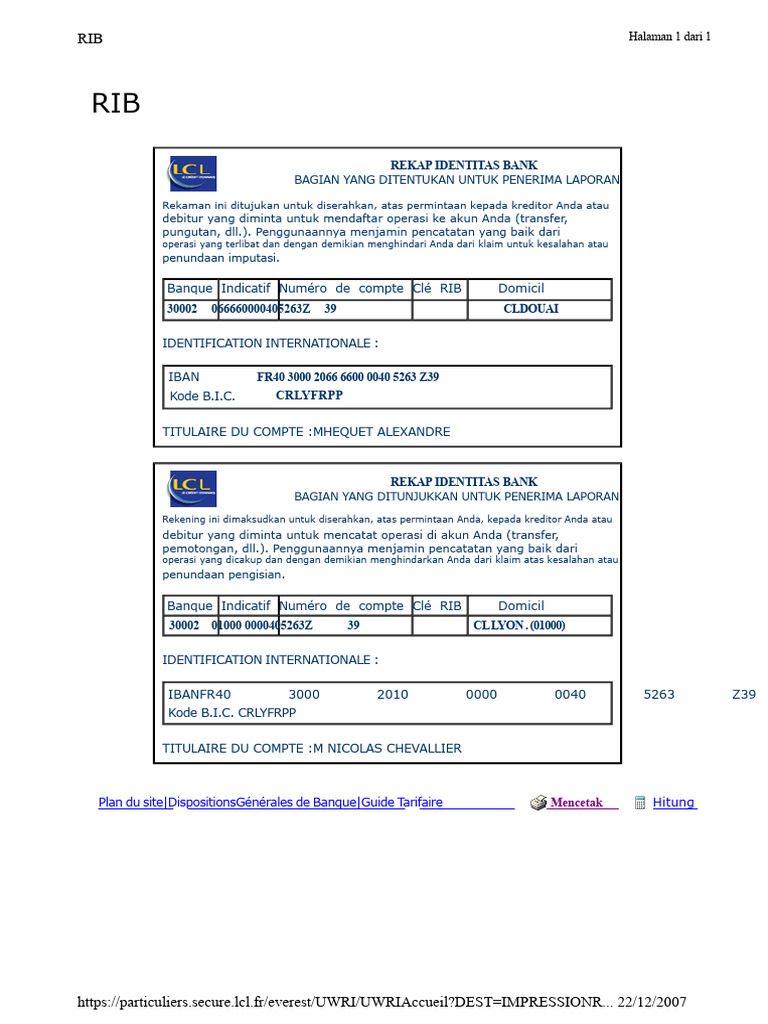 Rib Ganda LCL | PDF