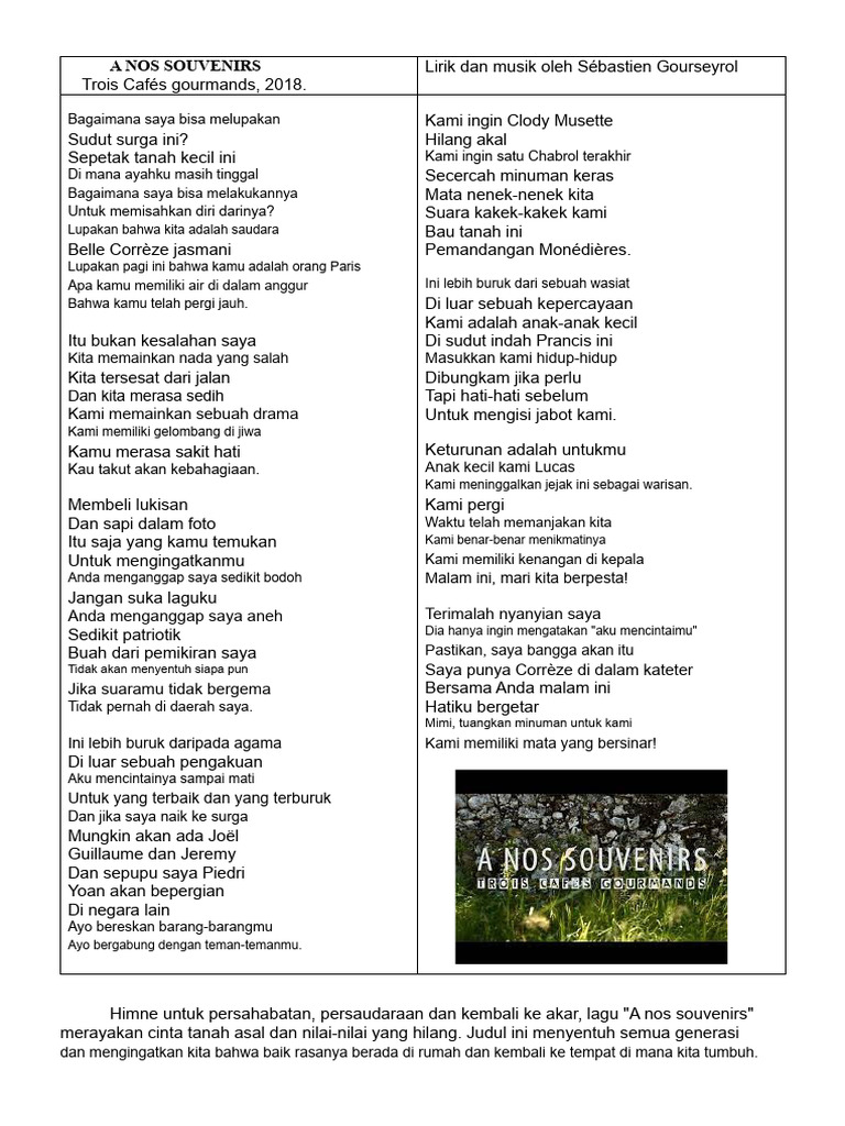 Untuk Kenangan Kita Lirik | PDF