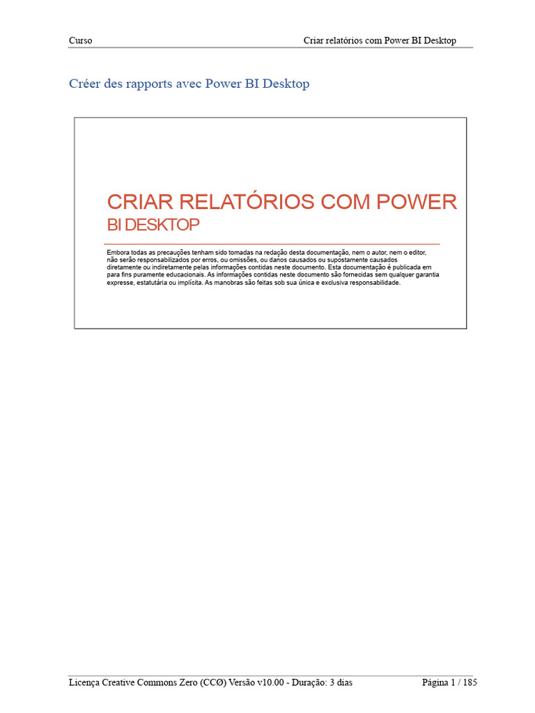 Relatórios Eficazes com Power BI Desktop | PDF | SQL | Microsoft Excel