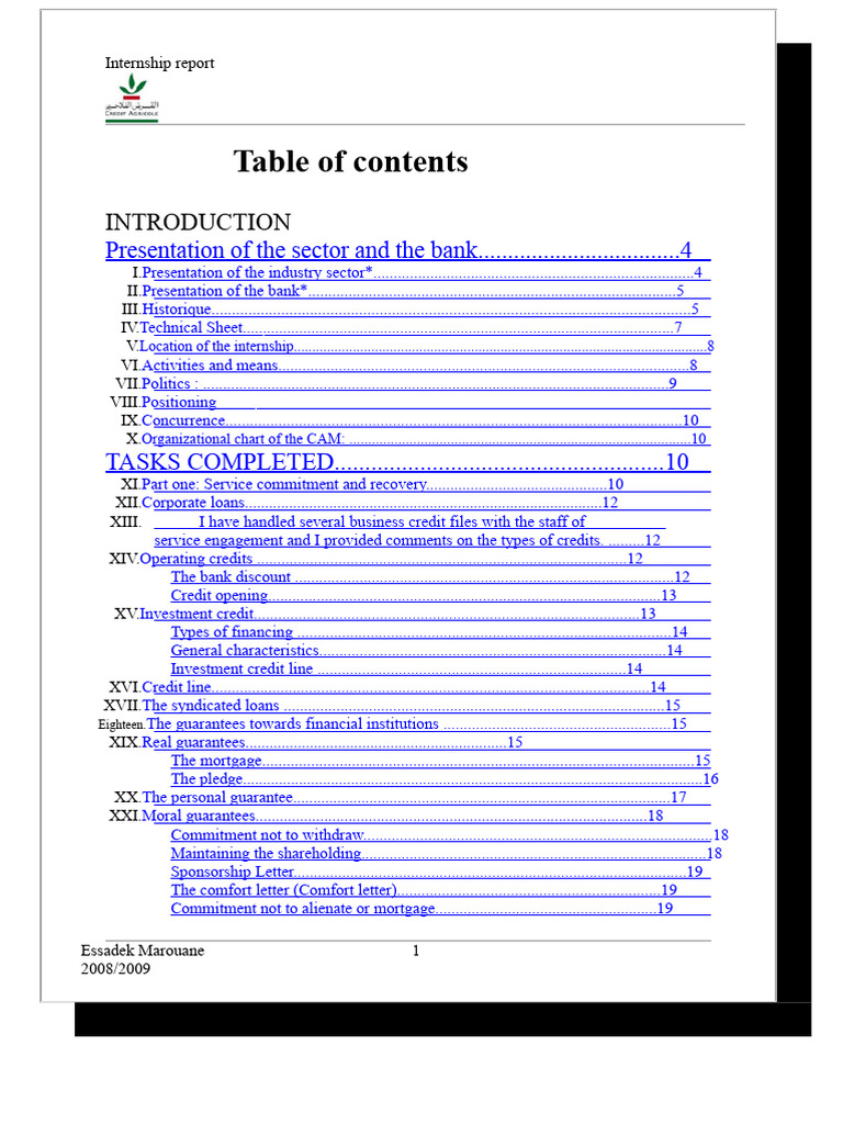 Internship Report on Banking Sector Insights | PDF | Guarantee | Debt
