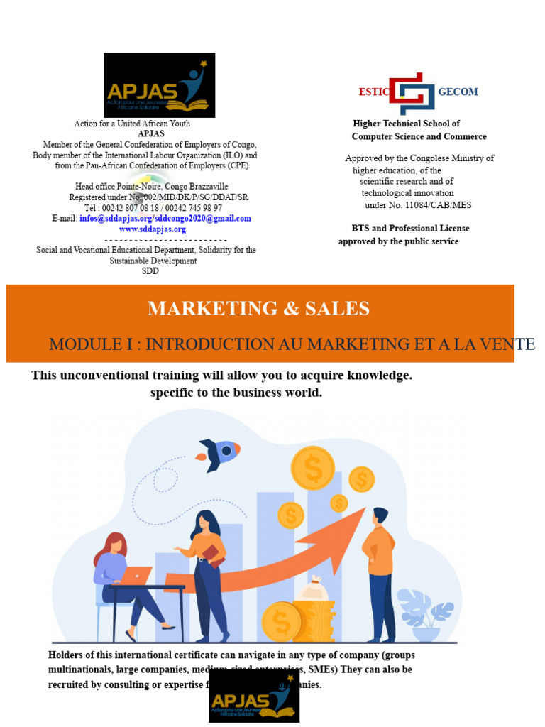 Marketing and Sales Training Overview | PDF | Marketing | Sales