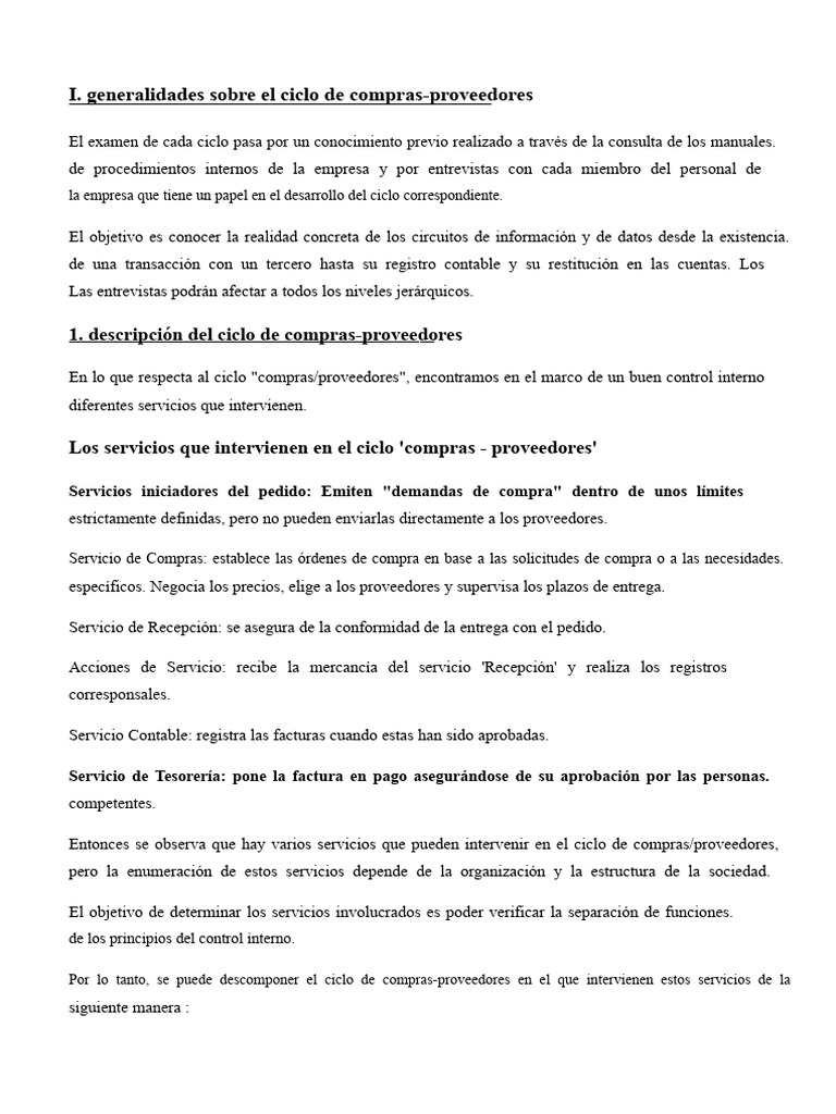 Ciclo de Compras y Proveedores: Guía Completa | PDF | Contralor | Factura