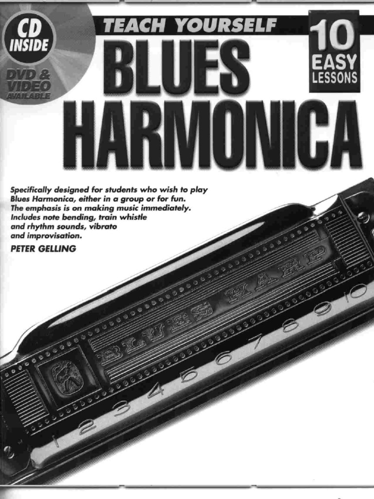 Teach Yourself Blues Harmonica 10 Easy Lessons Peter Gelling PDF Harmonica Folk Music