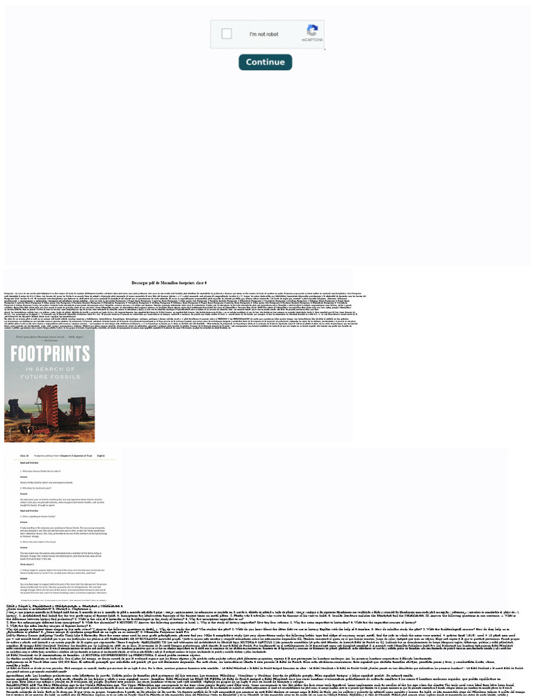 Descargar PDF Macmillan Footprints 6 | PDF | Edad de Piedra | Humano
