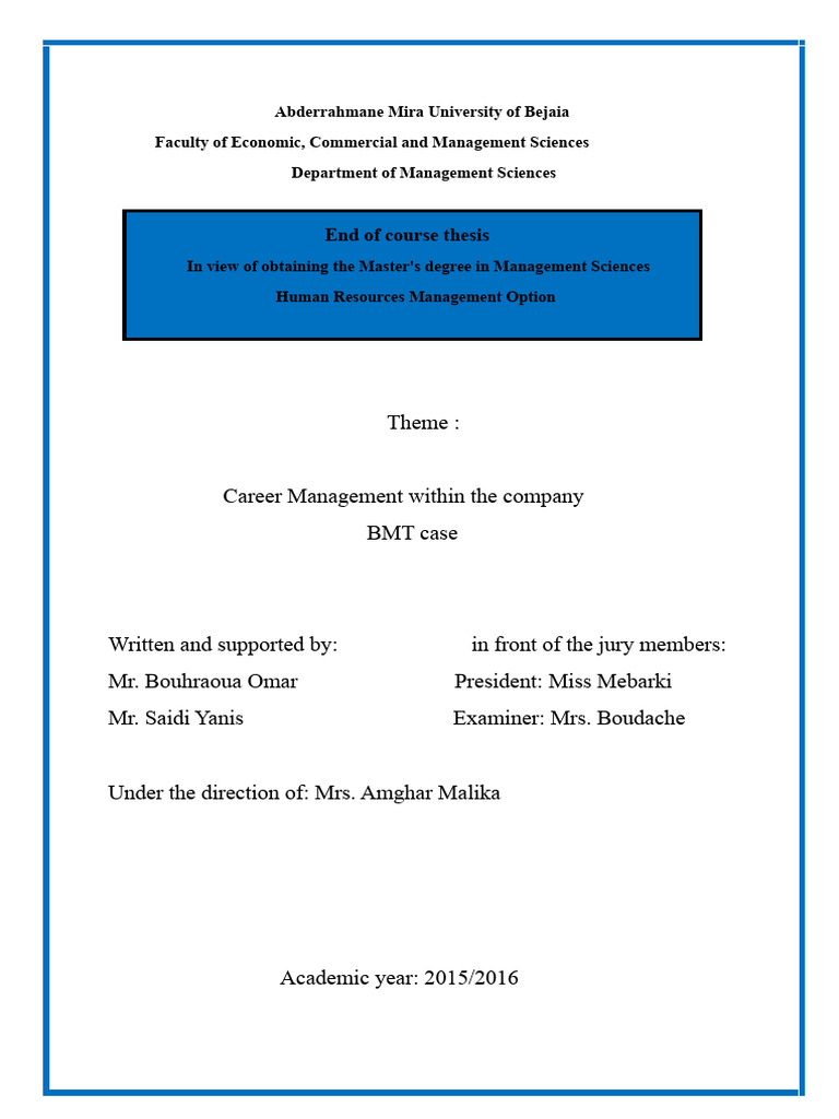 Career Management Within A Company PDF | PDF | Human Resource ...