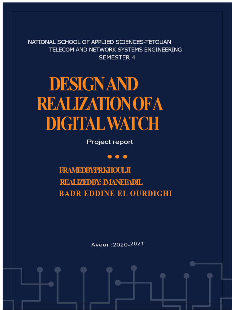 Digital Watch Project Report 2021 | PDF | Microcontroller | Digital ...