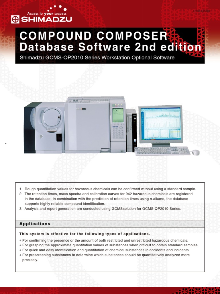 COMPOUND COMPOSER Database Software 2nd Edition (GCMS-QP2010 Series ...