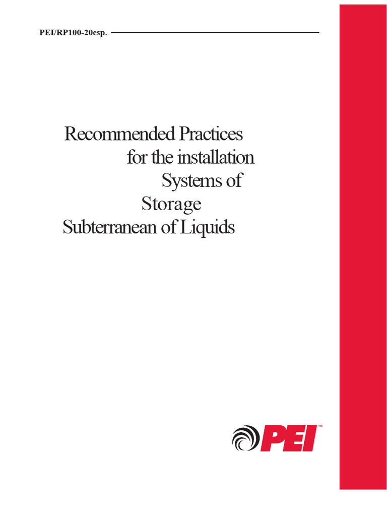 Best Practices for Underground Liquid Storage | PDF | Pipe (Fluid ...