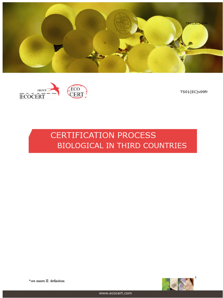 Organic Certification Process Overview | PDF | Regulatory Compliance ...