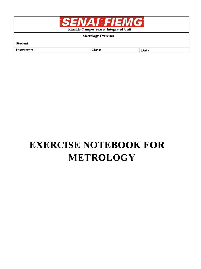 Exercise Notebook - Metrology | PDF | Quantity | Length