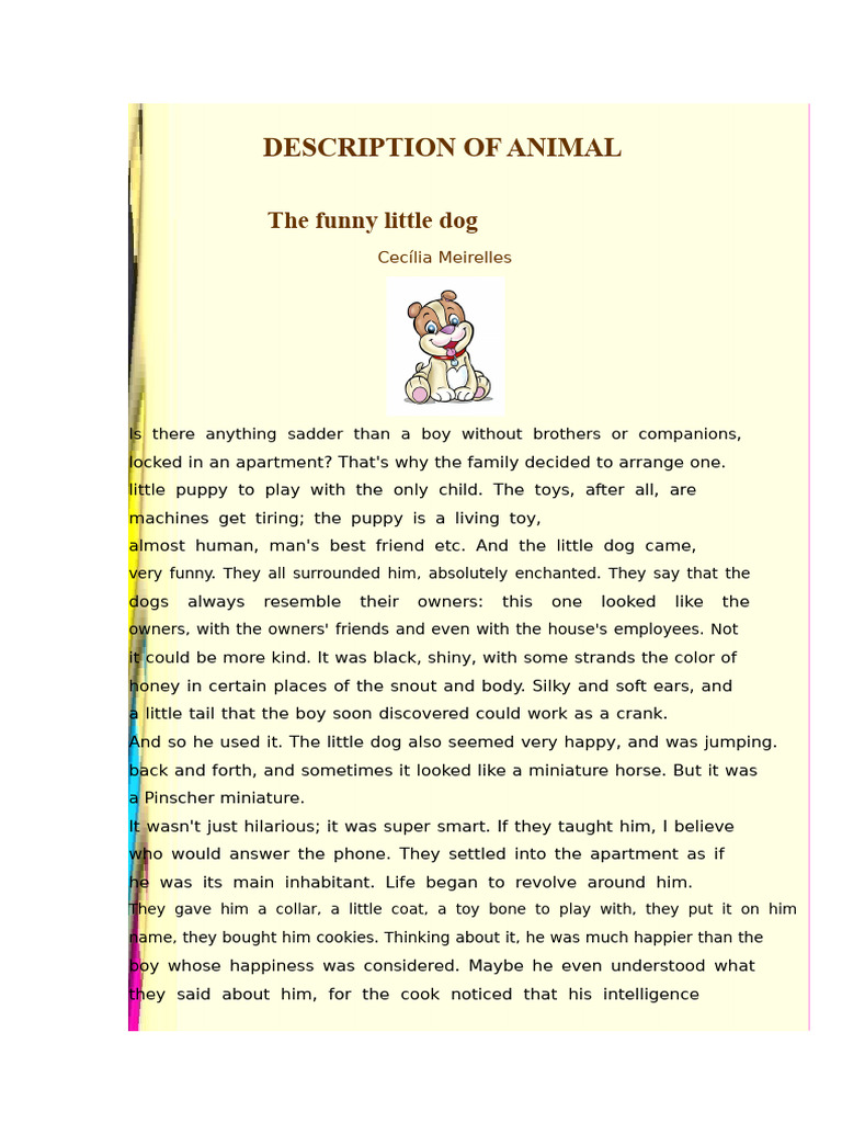 The Descriptive Text_FT | PDF | Dogs
