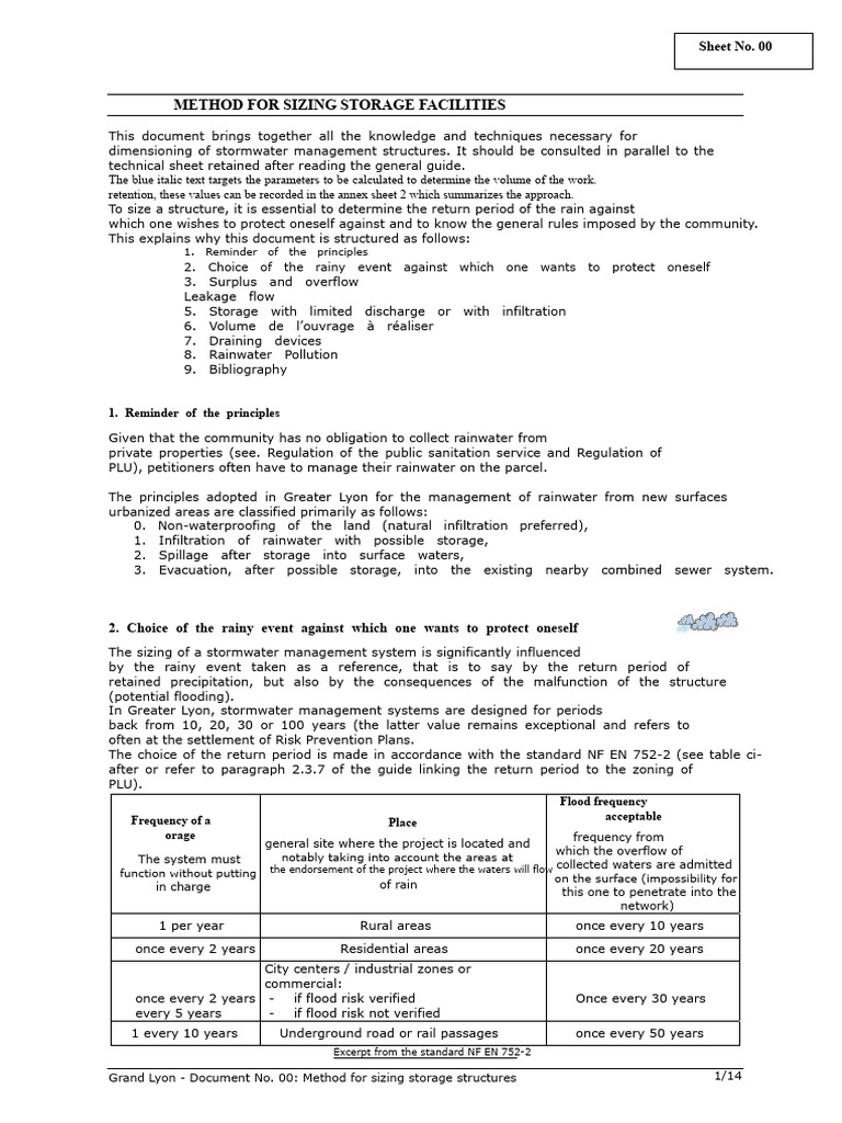 Stormwater Management Sizing Guide | PDF | Stormwater | Surface Runoff