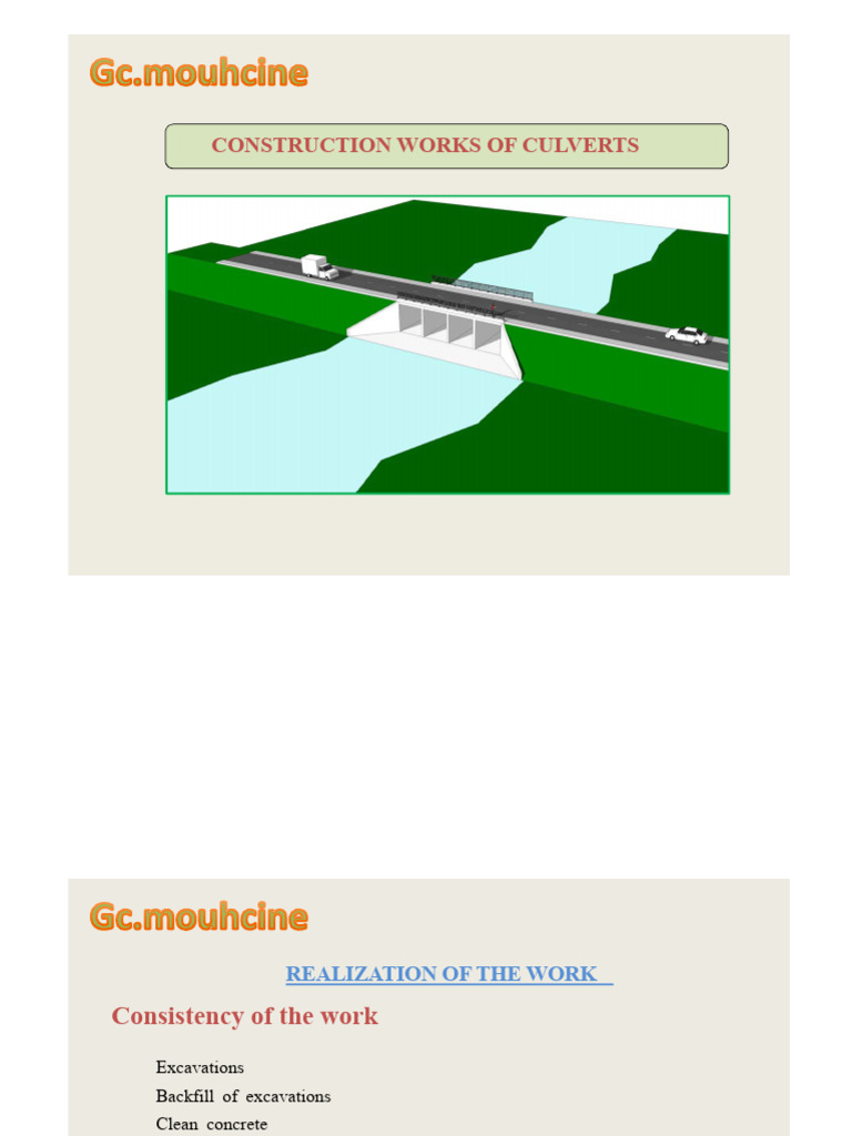 Culvert Construction Techniques Guide | PDF