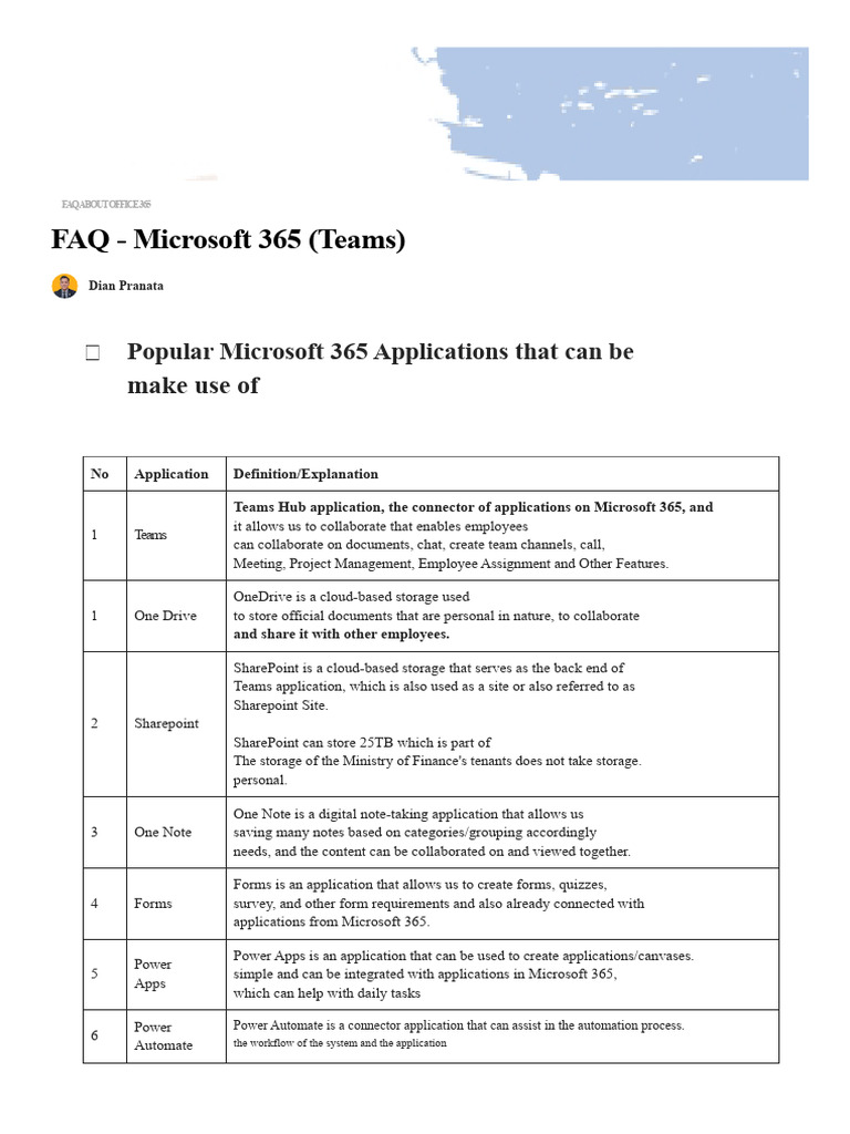 Office 365 FAQ for Users | PDF | Microsoft Office | Computer File