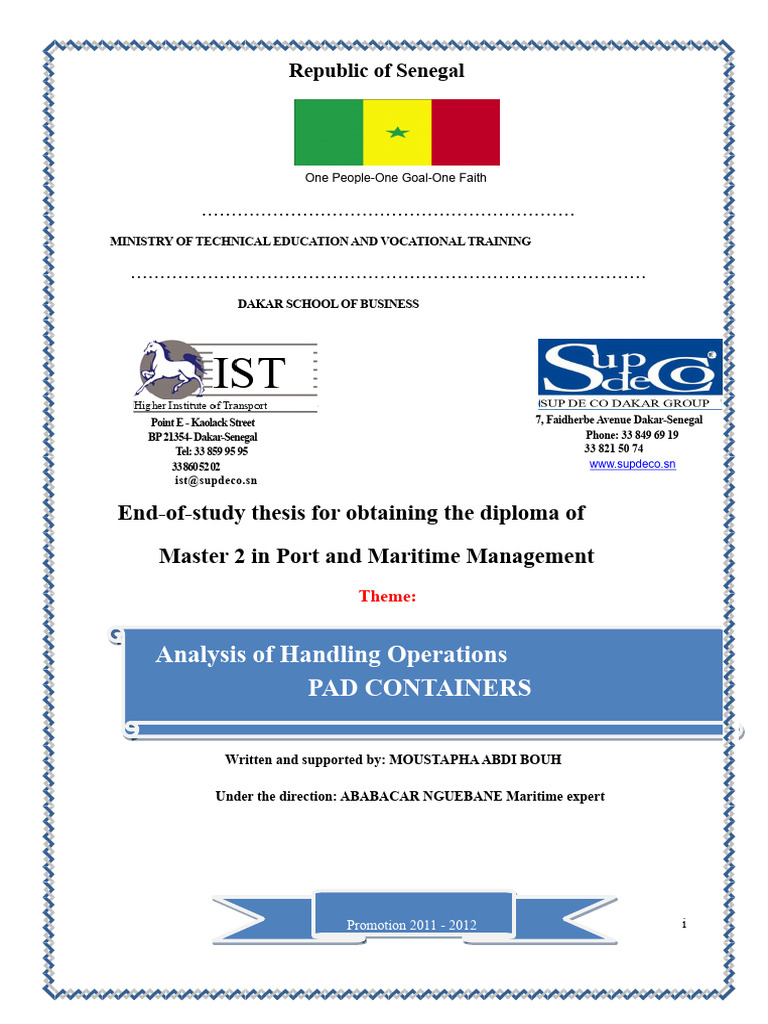 Container Handling Analysis at PAD | PDF | Port | Containerization