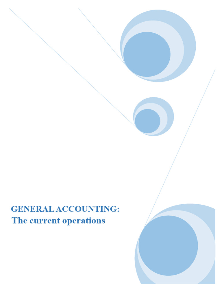 General Accounting Operations Overview | PDF | Cheque | Negotiable ...