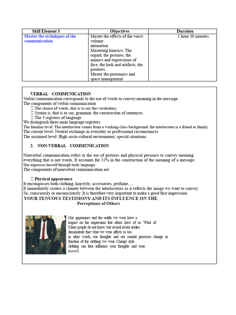 Mastering Communication Techniques | PDF | Nonverbal Communication ...