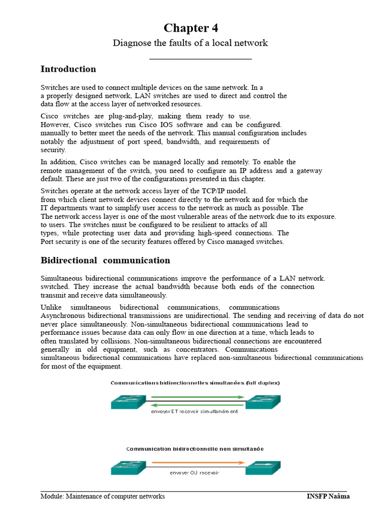 Diagnosing Failures in a Local Network | PDF | Computer Network ...