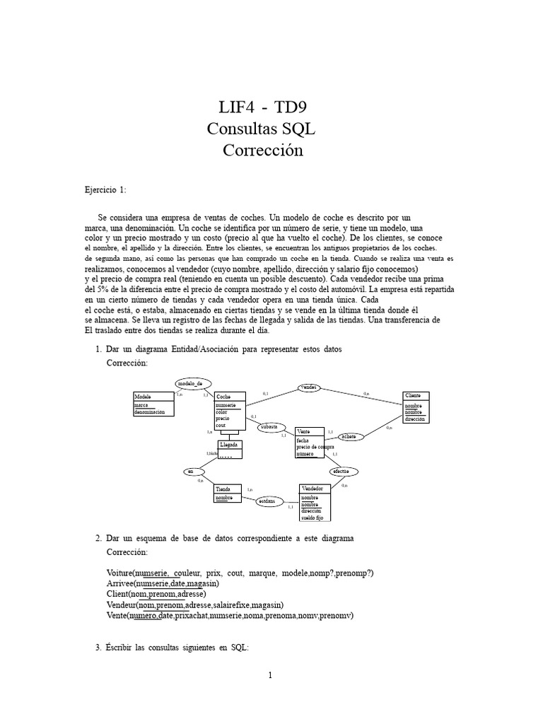 Lif4 td9 correcciónII | PDF | SQL | Base de datos relacional