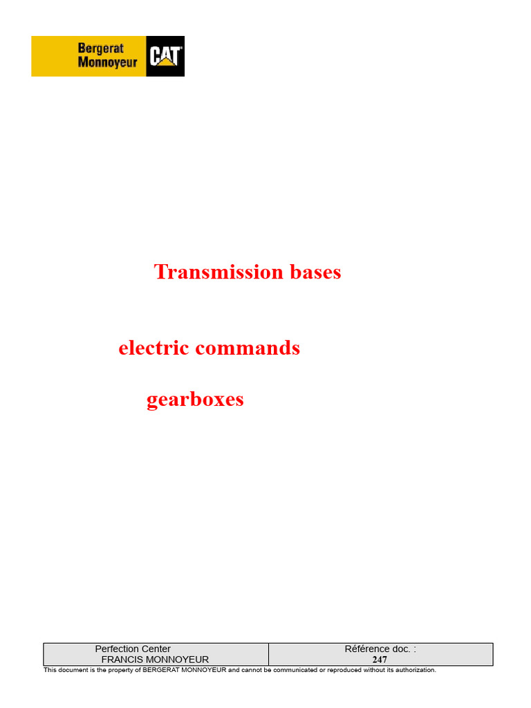 Electric Command Systems for Gearboxes | PDF | Switch | Manual Transmission