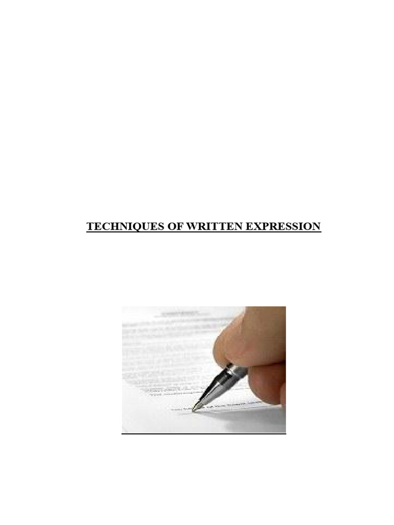 Effective Written Expression Techniques | PDF | Verb | Proofreading