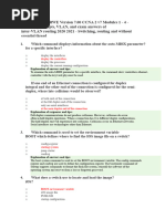 CCNA 2 Switching & VLANs Exam Answers | PDF | Network Switch | I Pv6